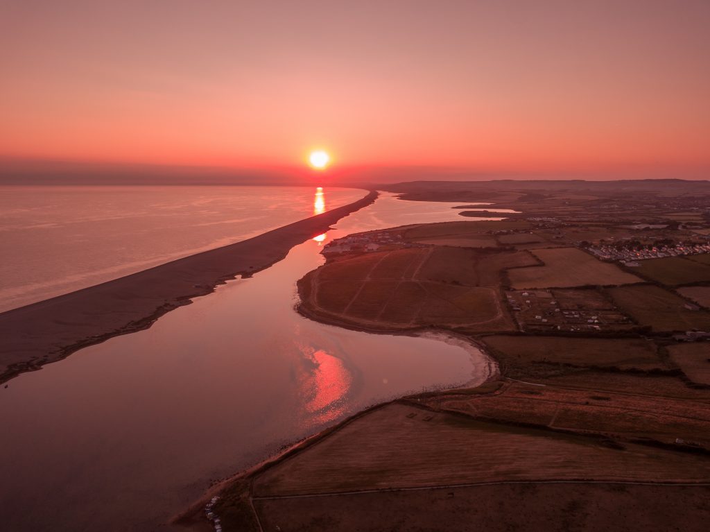 Fleet Lagoon and Chesil Beach