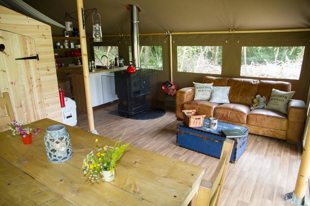 Safari Tent Swanage Dairy Farm Dorset Glamping