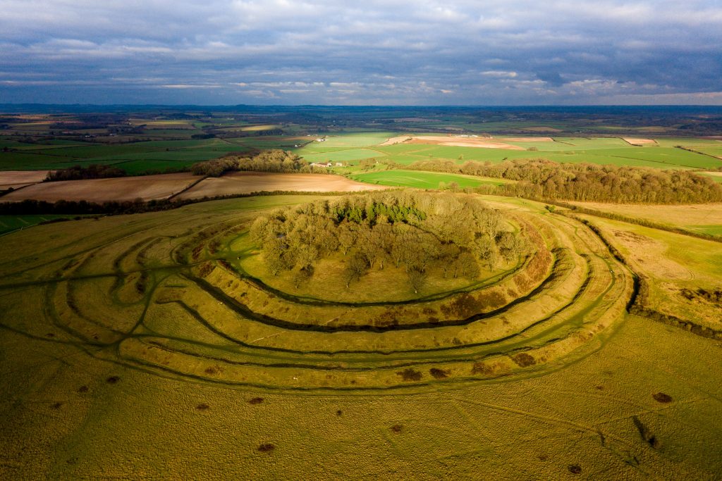 Badbury Rings Iron Age Hillfort near Wimborne Dorset