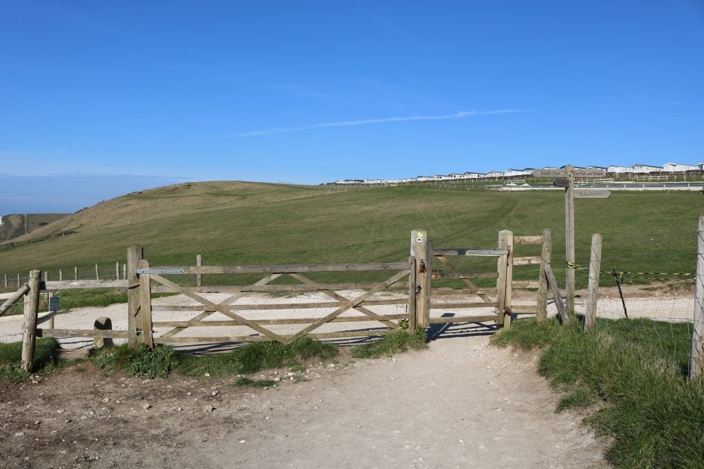 Gate on the South West Coast Path