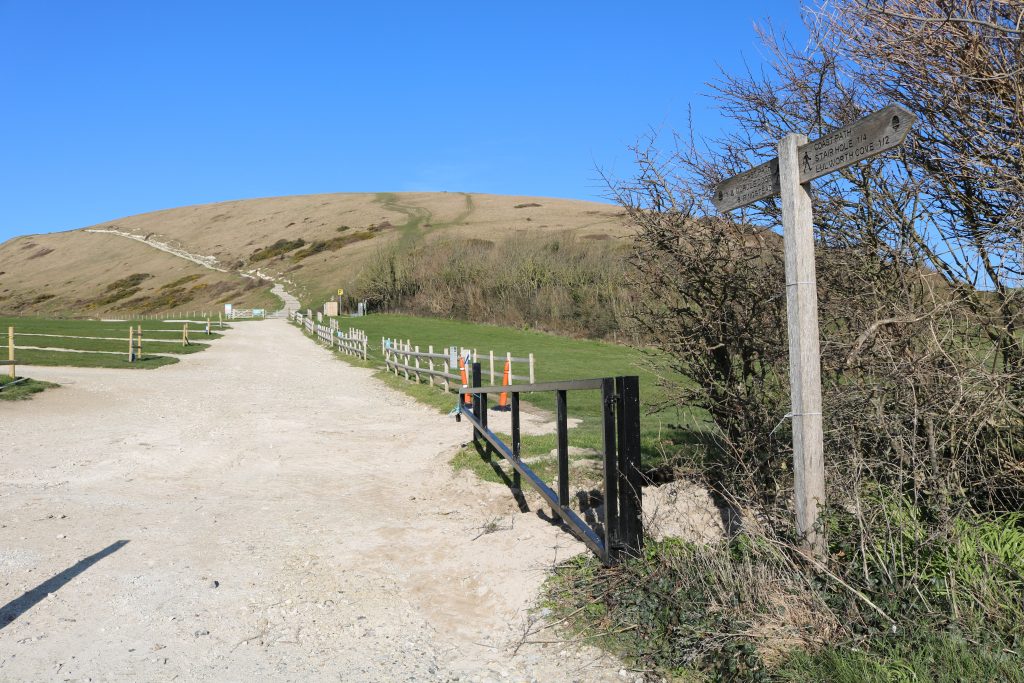 South West Coast Path at Lulworth Cove