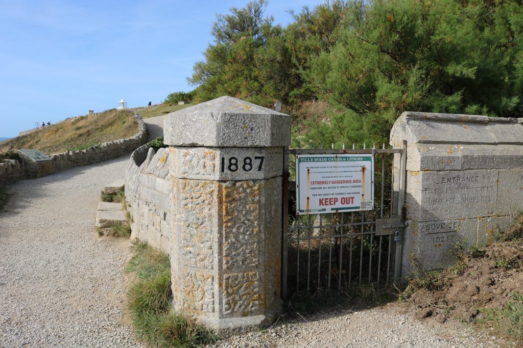 Entrance to Tilly Whim Caves on Dancing Ledge Walk