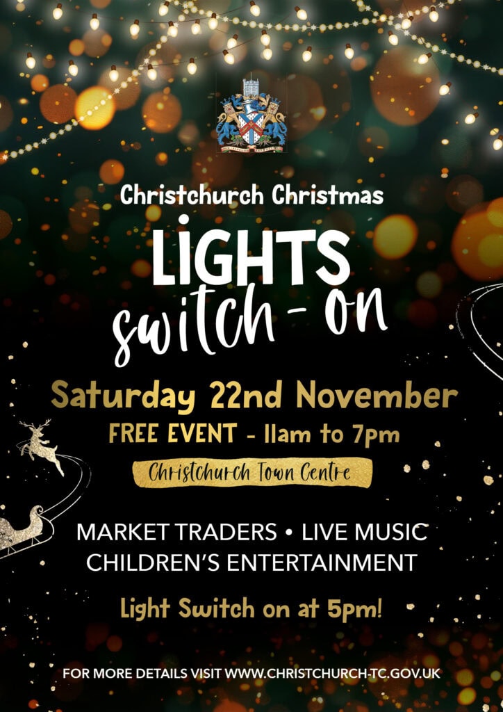 Event poster for Christchurch xmas